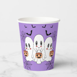Spooky Niedlich Kawaii Cartoon Ghost Halloween-Par Pappbecher