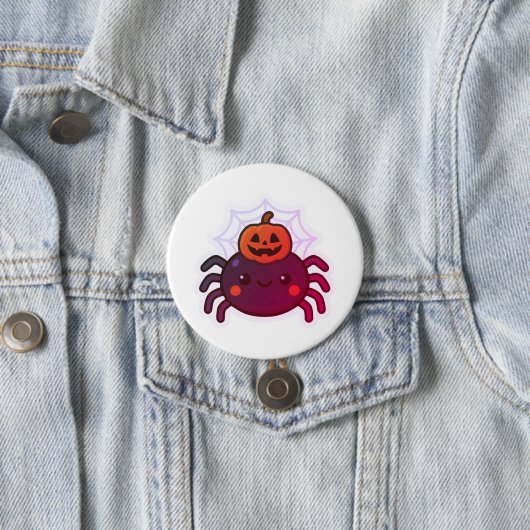 Spooky Niedlich Kawaii Halloween Spider Button (Beispiel)