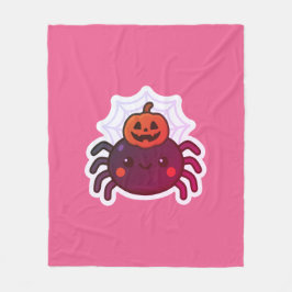 Spooky Niedlich Kawaii Halloween Spider Fleecedecke