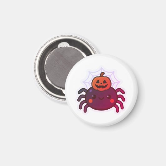 Spooky Niedlich Kawaii Halloween Spider Magnet (Vorderseite/Rückseite)