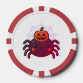 Spooky Niedlich Kawaii Halloween Spider Pokerchips (Vorderseite)