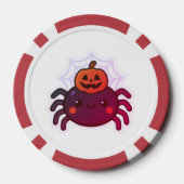 Spooky Niedlich Kawaii Halloween Spider Pokerchips (Rückseite)