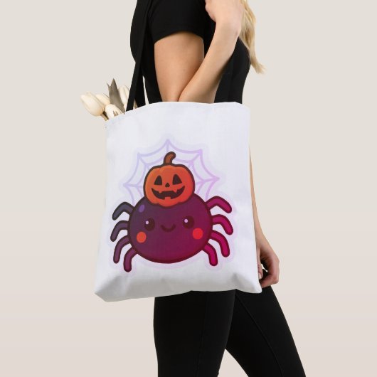 Spooky Niedlich Kawaii Halloween Spider Tasche (Von Nahem)