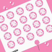 Spooky Niedlich Kid Pink Halloween Aufkleber mit N