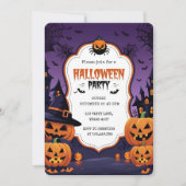 Spooky Niedlich Kids Halloween-Party Feiertagskarte (Vorderseite)