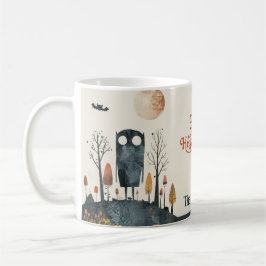 Spooky Niedlich Monster Fall Landschaft glücklich  Kaffeetasse