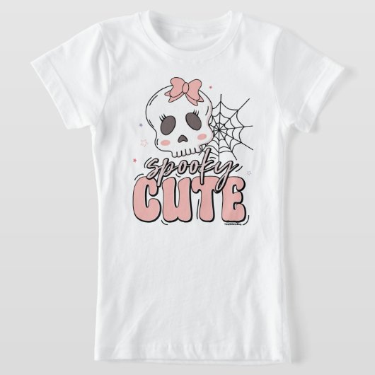 Spooky Niedlich Pink Halloween Name Geburtstag T-Shirt (Ablage )