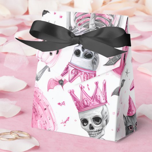 "Spooky Niedlich Pink Skeleton | Halloween Favor B Geschenkschachtel (Hochzeit)