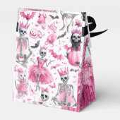 "Spooky Niedlich Pink Skeleton | Halloween Favor B Geschenkschachtel (Rückseite)