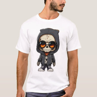 Spooky Niedlich Skeleton Halloween-T - Shirt
