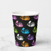 Spooky Niedlich Skeleton Ostersonniges Muster Pappbecher (Links)