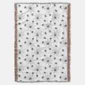 Spooky Niedlich Spiders & Webs Halloween Decke (Vorderseite Vertikal)