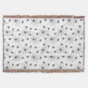 Spooky Niedlich Spiders & Webs Halloween Decke