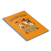 Spooky Niedlich Witchy Retro Ghosts Halloween Notizblock (Rechte Seite)