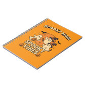 Spooky Niedlich Witchy Retro Ghosts Halloween Notizblock (Linke Seite)