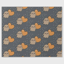 Spooky Niedliche Grid Ghost Herzmuster