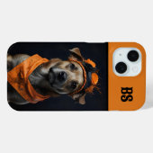 Spooky niedlicher Halloween-Hund in Disguise Case-Mate iPhone Hülle (Rückseite (Horizontal))