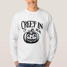 Spooky Niedlicher Halloween Pumpkin und Spider T - T-Shirt