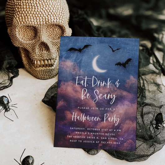 Spooky Night Adult Halloween-Party Einladung