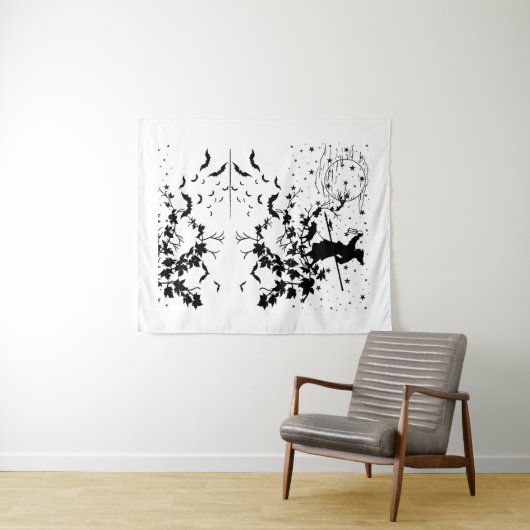 Spooky night.b wandteppich (Beispiel (Horizontal))