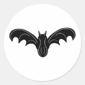 Spooky Night Bat Runder Aufkleber (Vorderseite)