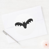 Spooky Night Bat Runder Aufkleber (Umschlag)