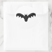 Spooky Night Bat Runder Aufkleber (Tasche)