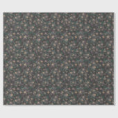 Spooky Night Blooming Floral Pattern Geschenkpapier (Flach)