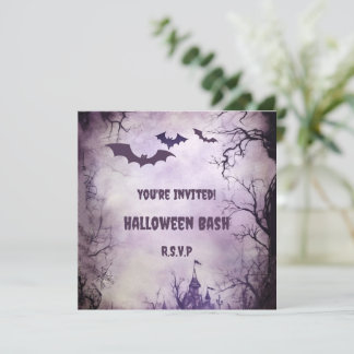 Spooky Night: Fledermäuse und Spuk HausHalloween-B