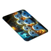 Spooky Night Friedhof Niedlich Halloween Ghost Magnet (Rechte Seite)