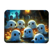 Spooky Night Friedhof Niedlich Halloween Ghost Magnet (Horizontal)