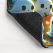 Spooky Night Friedhof Niedlich Halloween Ghost Mousepad (Ecke)