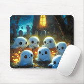 Spooky Night Friedhof Niedlich Halloween Ghost Mousepad (Mit Mouse)