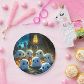 Spooky Night Friedhof Niedlich Halloween Ghost Pappteller (Party)