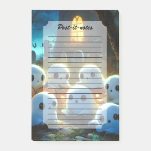 Spooky Night Friedhof Niedlich Halloween Ghost Post-it Klebezettel