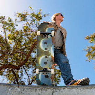 Spooky Night Friedhof Niedlich Halloween Ghost Skateboard