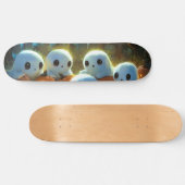 Spooky Night Friedhof Niedlich Halloween Ghost Skateboard (Horizontal)