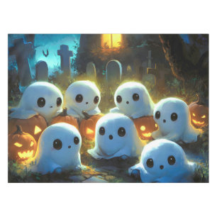 Spooky Night Friedhof Niedlich Halloween Ghost Tischdecke