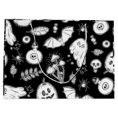 Spooky Night Große Geschenktüte (Rückseite)