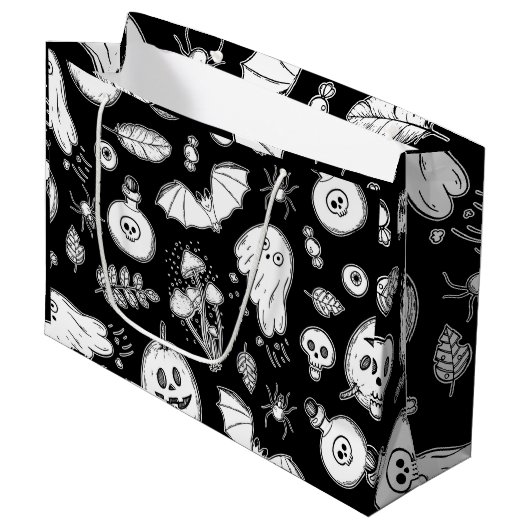 Spooky Night Große Geschenktüte (Vorderseite Schrägansicht)