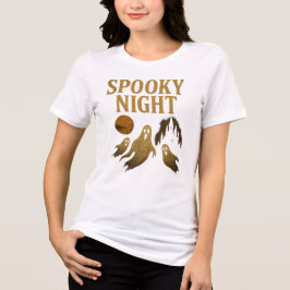 Spooky Night Halloween Classic Gothic Aesthetic Tri-Blend Shirt