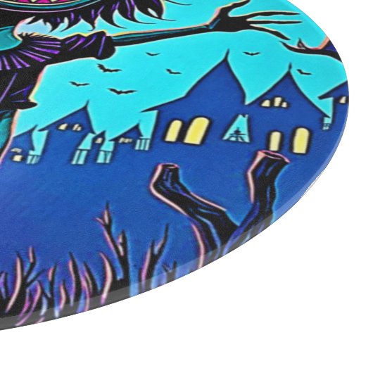 Spooky Night Halloween-Kreaturendesign Schneidebrett (Ecke)