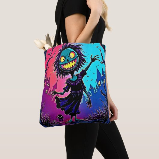 Spooky Night Halloween-Kreaturendesign Tasche (Von Nahem)