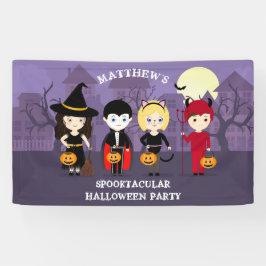 Spooky Night Halloween-Party Banner