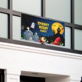 Spooky Night Halloween-Party Banner (Äußeres Gebäude)