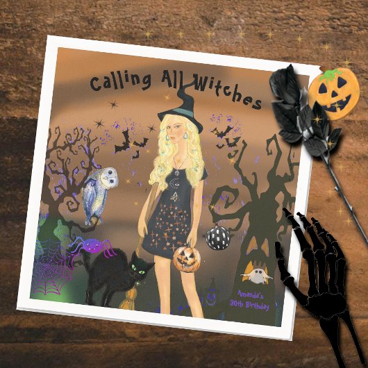 Spooky Night Halloween-Party Geburtstag Serviette