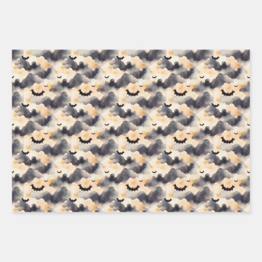 Spooky Night Halloween Wrapping Paper Geschenkpapier Set (Vorderseite 2)