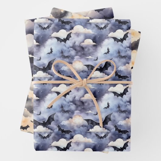 Spooky Night Halloween Wrapping Paper Geschenkpapier Set (Beispiel)