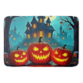 Spooky Night Haunted House Thrills Badematte (Vorderseite)