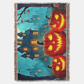  Spooky Night Haunted House Thrills Decke (Vorderseite Vertikal)